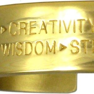 NEW Virtues Wide Brass Bracelet by Sergio Lub
